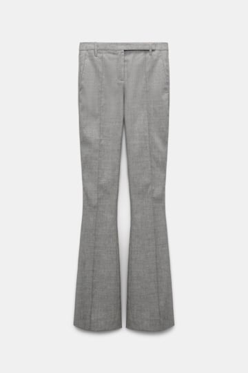 Dorothee Schumacher Flared trousers with pressed front pleats black mix